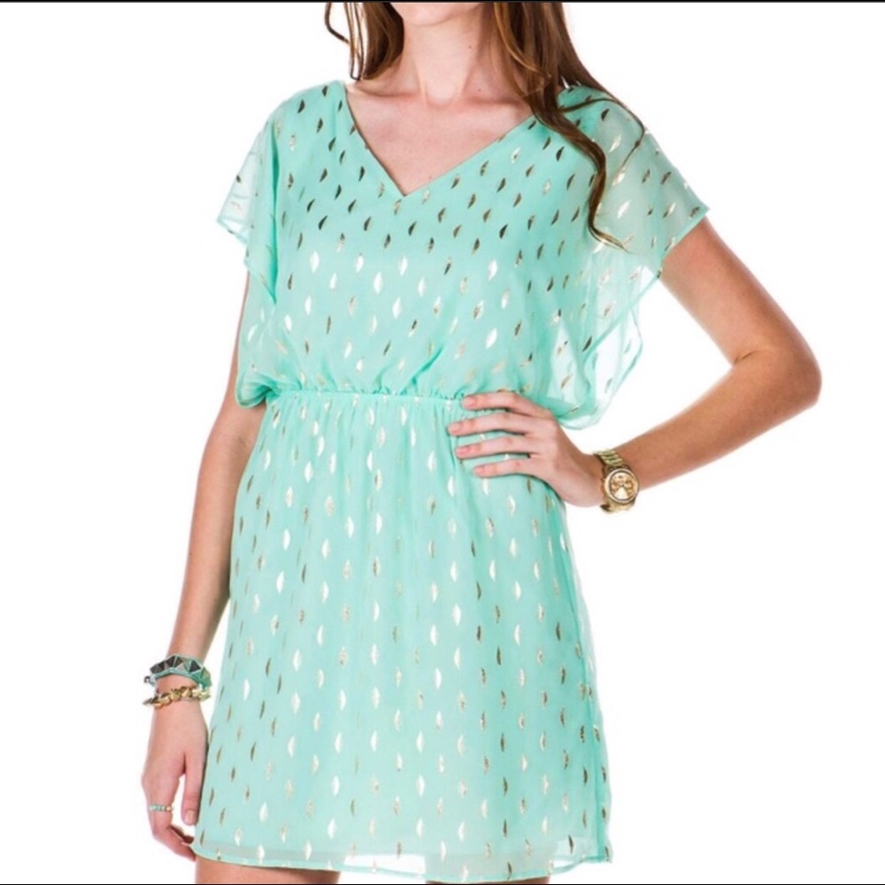 Waning Moon Sparkle Teal Medium Beautiful Dress